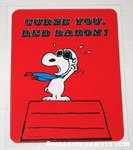 Snoopy Flying Ace 'Curse You, Red Baron!' Sticker