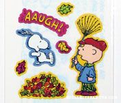Snoopy and Charlie Brown Fall Stickers