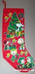Peanuts Gang around Christmas tree Stocking