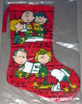 Peanuts Gang carolling Stocking
