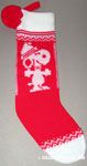 Snoopy wearing hat Knitted Stocking