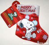 Snoopy looking at gift Mini Stocking