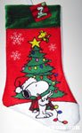 Snoopy & Woodstock decorating tree Stocking