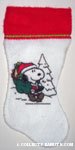 Santa Snoopy with bag Stocking