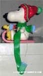 Snoopy and Woodstock on Sled
