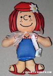 Peppermint Patty wearing overalls Doll