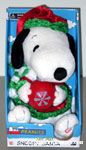 Animated Snoopy holding Ornament Plush