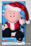 Animated Santa Charlie Brown with lights Plush
