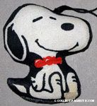 Snoopy sitting wearing bowtie Mini Mascot Doll