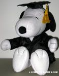 Snoopy in Mortar board and graduation gown Plush