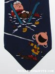 Peanuts Gang Skiing Necktie