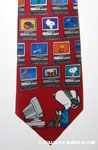 Snoopy playing on virtual reality computer Necktie