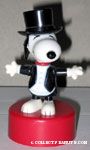 Snoopy in tuxedo Push Puppet