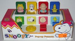 Sally, Snoopy, Charlie Brown, Woodstock Pop-up Toy