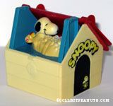 Snoopy taking bath in Dog House Toy