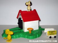Snoopy's Doghouse Playset with Snoopy & Woodstock Wind-ups