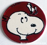 Snoopy portrait pog