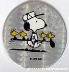 Snoopy with Woodstocks on golf club pog