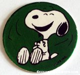 Snoopy laughing pog