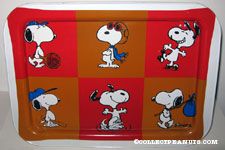 Snoopy Multi-poses Metal Lap Tray