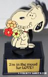 Snoopy holding Flowers