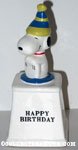 Snoopy wearing party hat 'Happy Birthday' Ceramic Trophy
