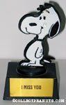Snoopy with tear 'I miss you' Trophy