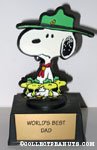 Snoopy & Woodstock Beaglescouts 'World's Best Dad' Trophy