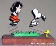 Lucy, Snoopy & Woodstock on wires