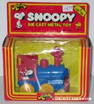 Snoopy driving Train Engine