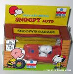 Snoopy in Orange Car