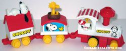 Snoopy and Woodstock 3 piece train