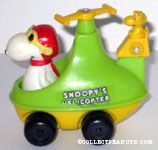 Snoopy's Helicopter Push N Pull Car