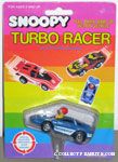 Charlie Brown in Blue Race Car Turbo Racer