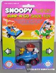 Charlie Brown, Snoopy & Woodstock in Blue Shoe Bump n' Go Car