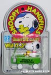 Snoopy & Woodstock in Green Wagon