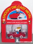 Snoopy in Red Porsche