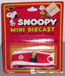 Charlie Brown in Red and White Sportscar