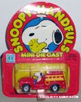 Snoopy in Fire Engine