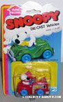 Snoopy driving Red Firetruck