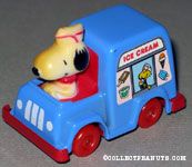 Snoopy driving Ice Cream Van