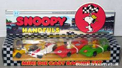 Snoopy Handfuls Mini Die Cast Racing Set - Snoopy, Lucy & Woodstock