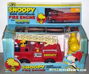 Snoopy Radio Controlled Fire Engine with Woodstock control unit