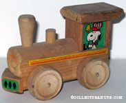 Snoopy Wooden Train Engine