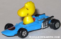 Woodstock in Blue race car 
