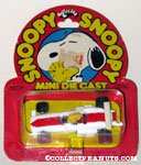 Woodstock in red & white racecar