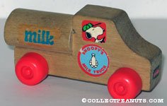 Snoopy's Milk Truck Wooden Car