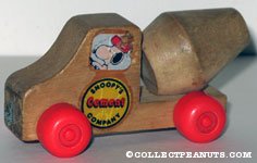 Snoopy's Cement Company Wooden Car