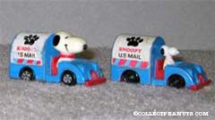 Snoopy in Mail truck
