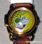 Snoopy playing Tennis water globe cover